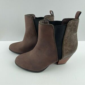 Maurices Ankle Boots Rebel Tan 7.5M 3" Heel